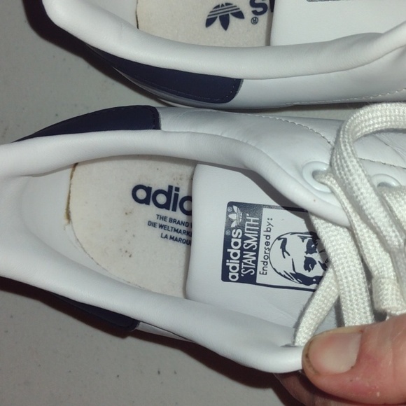 ADIDAS Stan Smith White Sneakers  size 7 - Picture 12 of 16